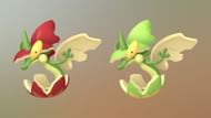 Flapple shiny comparison (Image via TPC)